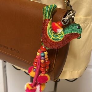 Colorful Bird Key Chain Purse Charm